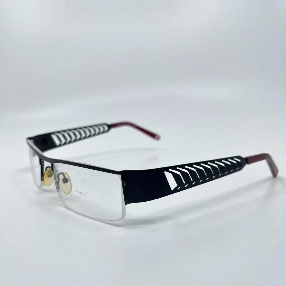Schubach‎ Originals Eyeglasses Frames High Roller Black Red 51-18-130 H6898